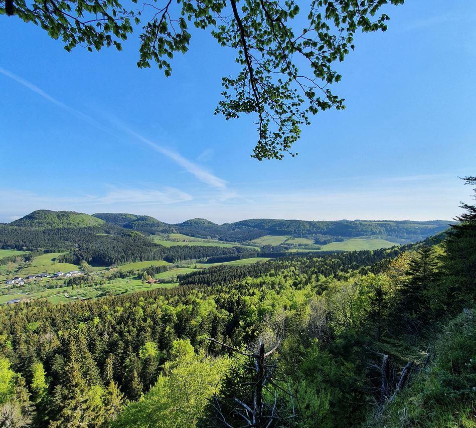 Aussicht vom Rappenstein in Tieringen