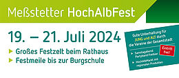 Plakat Hochalbfest mit Datum und Attraktionen